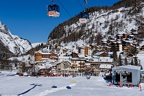 Tignes - dorp en skilift